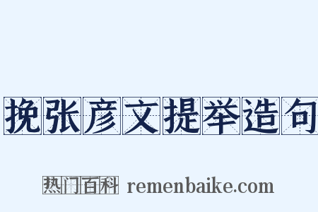 挽张彦文提举造句是什么意思的图片